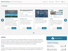 Tablet Screenshot of kristinzinser.com